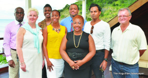 Ms Kerry Harris (2nd from left) with members of STEP Anguilla Committee