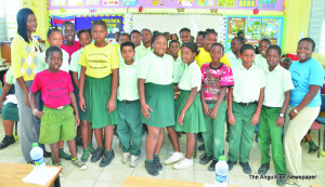 Teachers with Students before question time