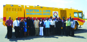 St Maarten and Anguilla Officials at handing over ceremony