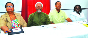 L-R: Mrs Ronda Connor, Rev Dr W. Gumbs, Rev David Christmas, Mrs Patricia Beard