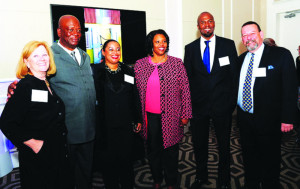 From left: President of CAMC, Cheryl Andrews; Chairman of the Anguilla Tourist Board, Mr. Ralph V.C. Hodge; Director of Tourism, Mrs. Candis Niles; Chancellor of DC Schools and Anguilla's Honorary Ambassador in D.C., Kaya Henderson; Parliamentary Secretary of Tourism the Hon. Haydn Hughes; and Principal of TTMN Tim Grace