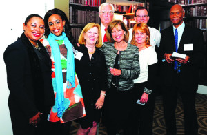 From left: ATB Director of Tourism, Mrs. Candis Niles; CAMC Senior Account Supervisor, Jennifer Johnson; CAMC President, Cheryl Andrews; Bird of Paradise Owner, Jon Dill; Bird of Paradise Owner, Melody Brooks Dill; Frangipani Beach Resort Marketing Representative, Susan Coulton; Shoal Bay Villas Marketing Representative, Matthew Utterback; and Bartlett Enterprise Anguilla Owner, Calvin Bartlett.