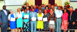 Adventists Honorees with Pastor Trent Berg (left)