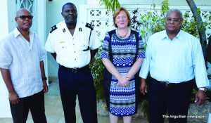 L-R: Mr. Keithly Benjamin, Mr. Rudolph Proctor,  Mrs. Amanda Stewart and Mr. Mitchell Harrigan