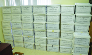 Majority of polling station ballot boxes