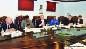 L-R: Mr. Mark Stevens, Ms. Shivonne White, Hon. Mario Galea, Hon Sharlene L. Cartwright, Mr. Andy Bruce and Mr. Matthew Salik