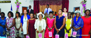 Awarding mothers at the Central Baptist Church