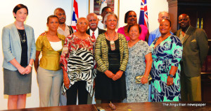 Hon. Pam Webster with team members and supporters