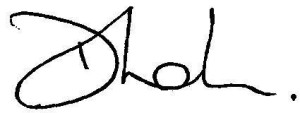 signature of Delroy Lake