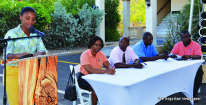 L-R: Ms. Shellya Rogers, Mrs. Chanelle Petty Barrett, Hon. Cardigan Connor, Mr. John Benjamin and Mr. Bren Romney