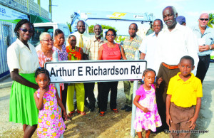 The late Arthur Elvin Richardson (far right) and family