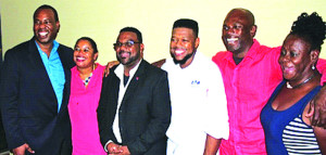 From left: APANY-Miami President, Godwin Carty; ATB Director of Tourism, Candis Niles; Permanent Secretary of Tourism, Merwyn F. Rogers; Zuma Miami Head Pastry Chef, Shawne Bryan; Parliamentary Secretary of Tourism, the Honorable Cardigan Connor; AHTA’s Executive Director, Gilda Gumbs.