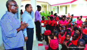 Brothers Patrick and Lennox Vanterpool with Students