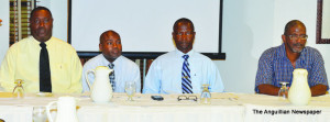 L-R: Curtis Richardson, Larry Franklin, Othlyn Vanterpool and Dr. Patrick McConney