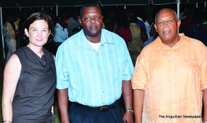 Governor Scott, Commissioner Proctor and Chief Minister Banks