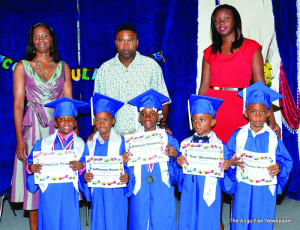 Principal and others with Graduating Class of 2015