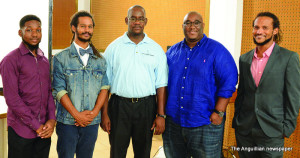 L-R: Romaro Richardson, Ravi Lloyd, Bren Romney,  Crispin Brooks and Akio Lloyd