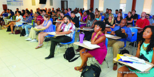 New Students at Orientation Session