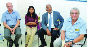 Dr. Claude Bernard Iliou and Dr. Bruce Davidson (4th & 5th)  with Colleagues