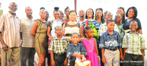 Retired Teacher Eltima Richardson and family 