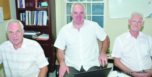 L-R  Mr. Barrie Warburton, Mr. John McFarlane and  Mr. Philip Williams