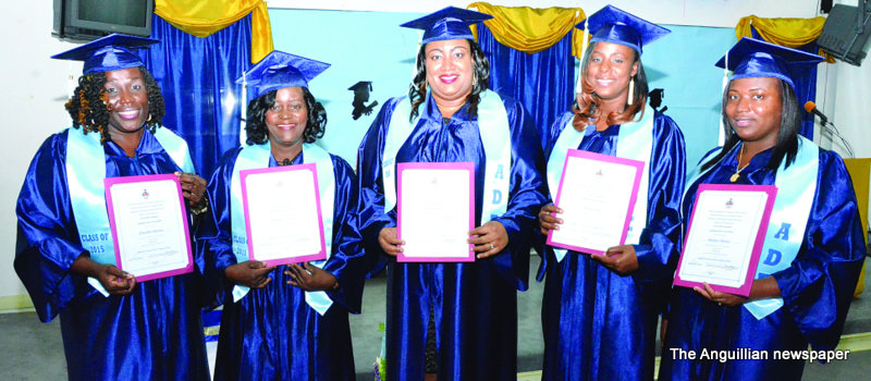 FIVE TEACHERS GET ASSOCIATE DEGREES