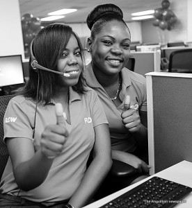 Call Centre Agents at this morning's signing