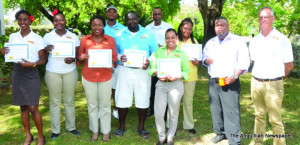 Winners and Nominees with GM Mr. John Vatsaka and Director of Human Resources, Mr. Russel Reid