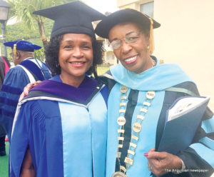 Dr Phyllis Fleming-Banks with Dr Janet D Smith