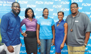 L-R: Mr. Quinson Gumbs, Ms. Shereena Richardson, Ms. Jade Reymond, Ms. Carencia Rouse and Mr. Shayne Thompson 