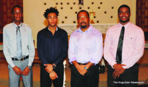 L-R Mr. Kamal Vanterpool, Mr. Kyiv Edwards,  Mr. Lennox Vanterpool and Mr. Kasem Thompson