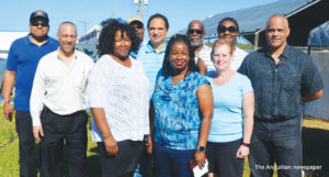 Mrs. Doreen Gumbs-Vines (3rd from left) and team of trainers