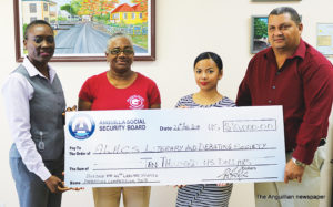 L-R Ms. Rosanna Browne, Mrs. Charmaine Rey-Richardson,  Ms. Miggy Llorera & Mr. Timothy Hodge 