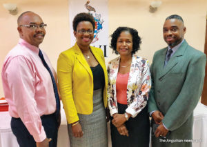 L-R: Dr. Karl Dawson, Mrs. Chanelle Petty-Barrett, Dr. Phyllis Fleming-Banks and Mr. Stanley Reid