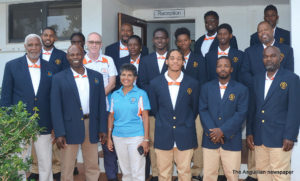 Anguilla Delegation to Commonwealth Games with Governor Tim Foy and Mrs. Foy