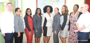 Attorney General Mr. John McKendrick, QC; Course Participants; Ms. Yolande Dash and Governor Tim Foy, OBE