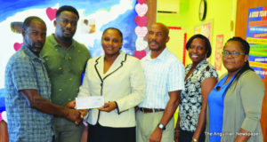 L-R: Mr Owen Mussington (President), Mr Tyrone Brooks (Security Officer),  Ms Marcia Hodge (Co-ordinator), Mr Henderson Burgess (Teacher), Ms Stacie Ruan (Organizer) and Ms Leonise Francis (Teacher) 