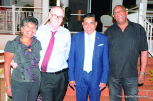 L-R Dr. Foy, Governor Foy, Lord Ahmad and CM Banks