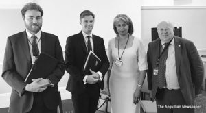 L-R: Frederick Blunt, Charlie Wheeler, Blondel Cluff CBE and         Mike Gapes MP