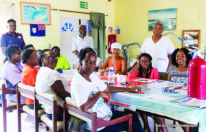  Employees at the Miriam Gumbs Senior Citizen Home, who were participants in Fire Prevention, Hazard Identification and Safety Awareness Training