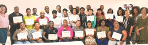 Participants in the UWI Training for Community-Based Workers