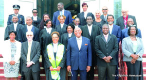 Officials from the Governor's Office, the Anguilla Government,  the Judiciary, the Bar Association and the Royal Anguilla Police Force