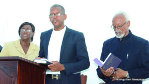 L-R Mrs Ursil Webster-Brooks, Rev Wilmoth Hodge and  Rev Dr Wycherly Gumbs 