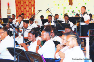 The piece "Frozen" led by Saxaphonist Angelique Rogers (standing)