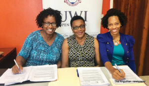 L-R: Coordinator, Mrs. Ellenita Harrigan with Tr. Heather Gumbs and Tr. Itasha Webster