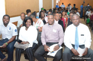 3rd from left: NYC President Mr. Neil Gumbs,  Deputy Governor Mr. Perin Bradley and others