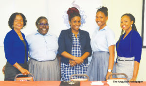 L-R: Dr. Phyllis Fleming-Banks, Destiny Richie, Nakishma Rogers-Hull, Samisha Connor and Tesia Harrigan