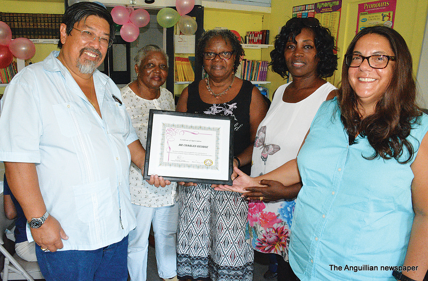 VISITORS DONATE COMPUTERS TO ELEOS CENTRE