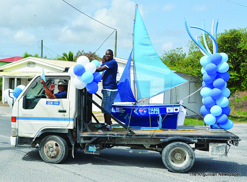 APM AUF PRE ELECTION MOTORCADES CLUTTER ANGUILLA S ROADS The