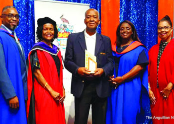UWI OPEN CAMPUS ANGUILLA HONOURS MR. NAT HODGE, MBE, WITH THE PELICAN AWARD